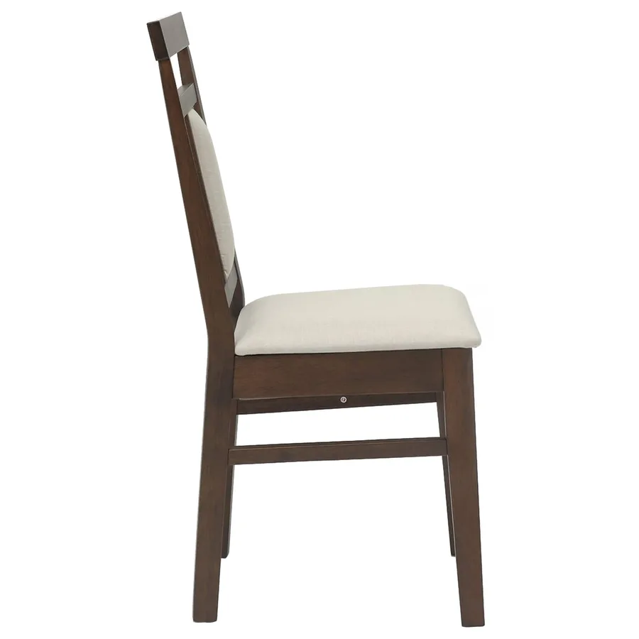 Chaise de salle à manger 2 pcs Marron clair et clair - 6