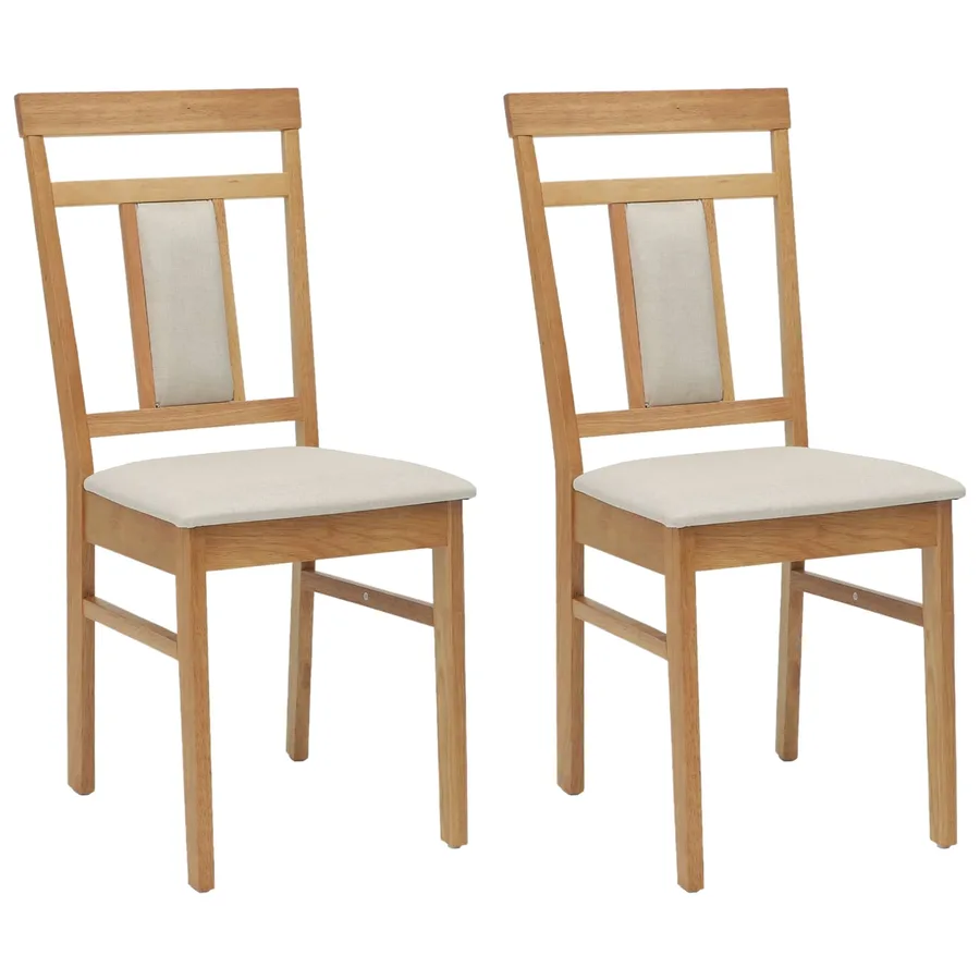 Chaise de salle à manger 2 pcs Naturel et clair - 2
