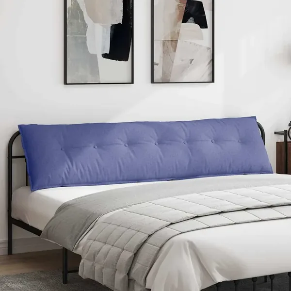 Coussin de Dos Bleu denim 200 x 19 x 50 cm tissu