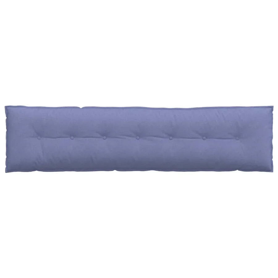 Coussin de Dos Bleu denim 200 x 19 x 50 cm tissu - 6