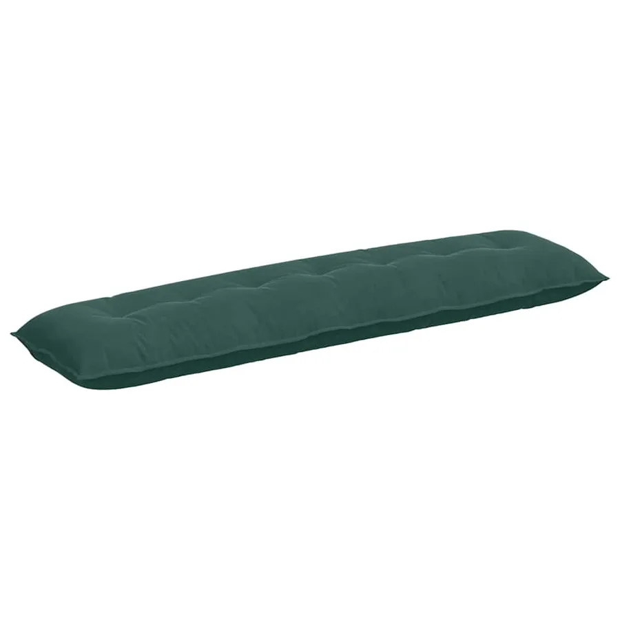 Coussin de Dos Vert foncé 200 x 50 cm Tissu en velours côtelé - 2