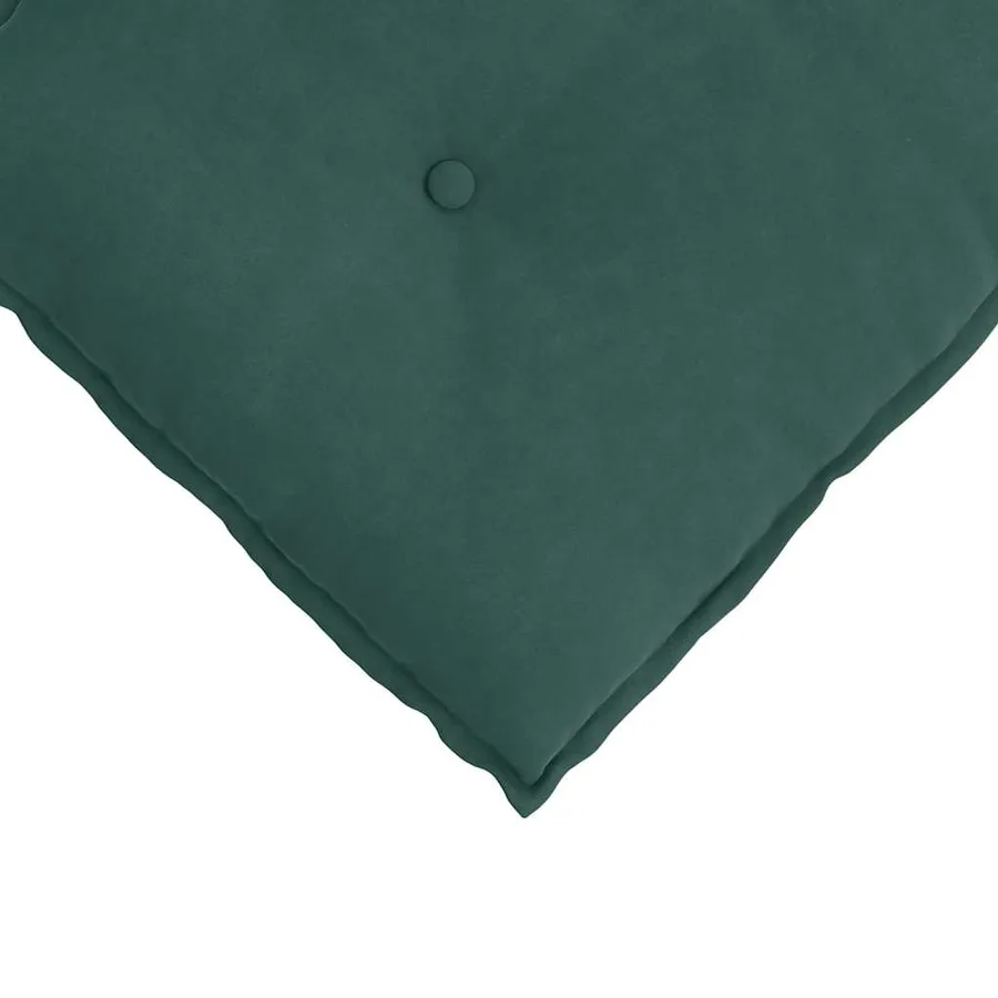Coussin de Dos Vert foncé 200 x 50 cm Tissu en velours côtelé - 7