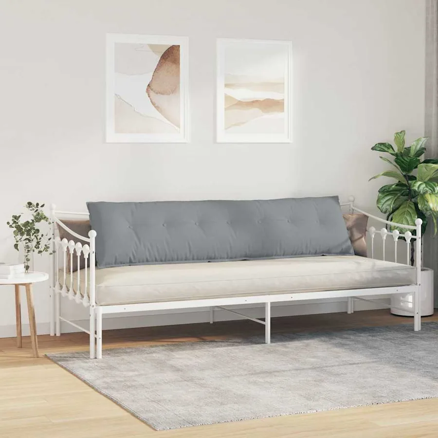 Coussin de Dos Gris clair 200 x 19 x 50 cm tissu - 4