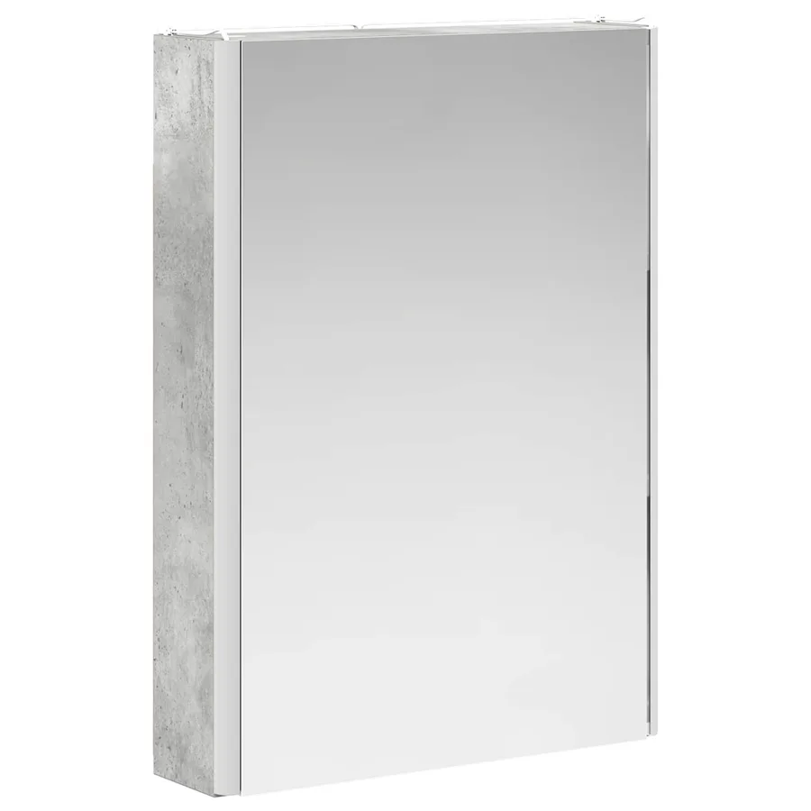 Armoire Miroir de Salle de Bain Gris béton 43 x 11,5 x 60,5 cm - 5