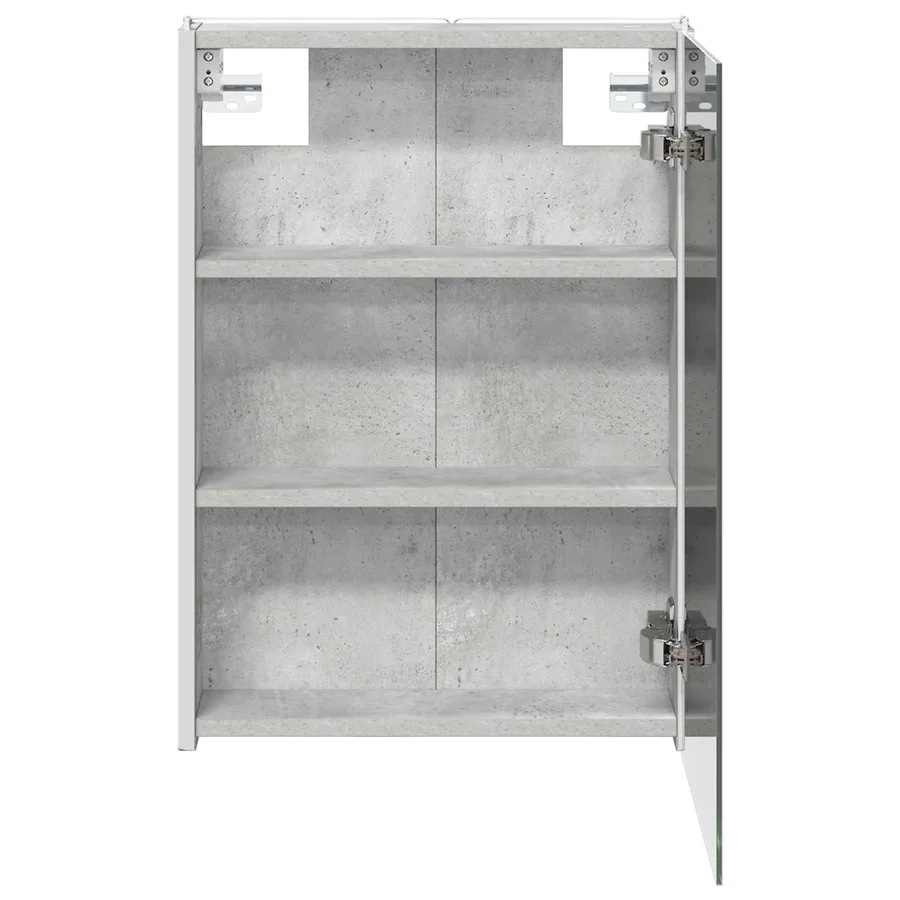 Armoire Miroir de Salle de Bain Gris béton 43 x 11,5 x 60,5 cm - 7