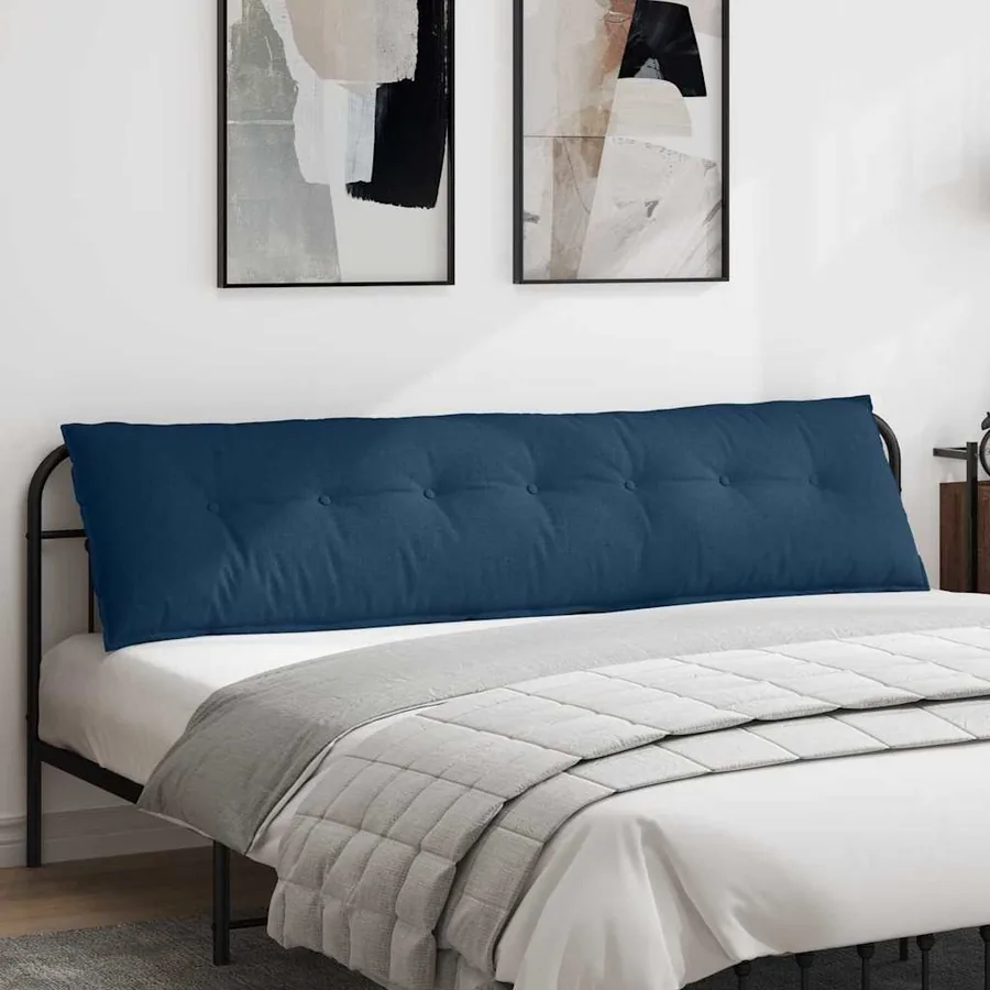 Coussin de Dos Bleu 200 x 19 x 50 cm tissu