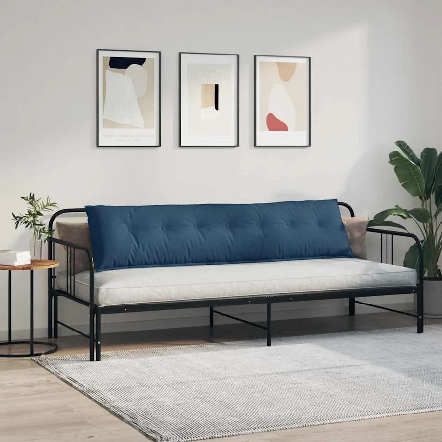 Coussin de Dos Bleu 200 x 19 x 50 cm tissu - 4