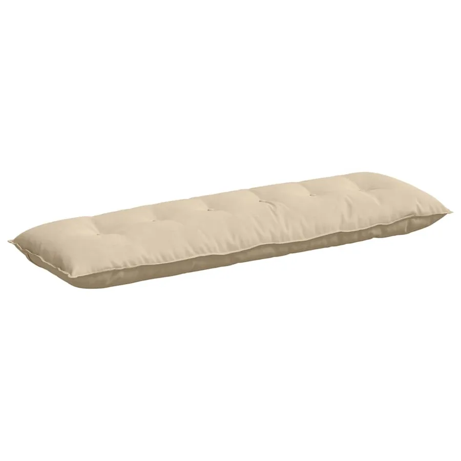 Coussin de Dos Crème 160 x 50 cm Tissu en microfibre - 2