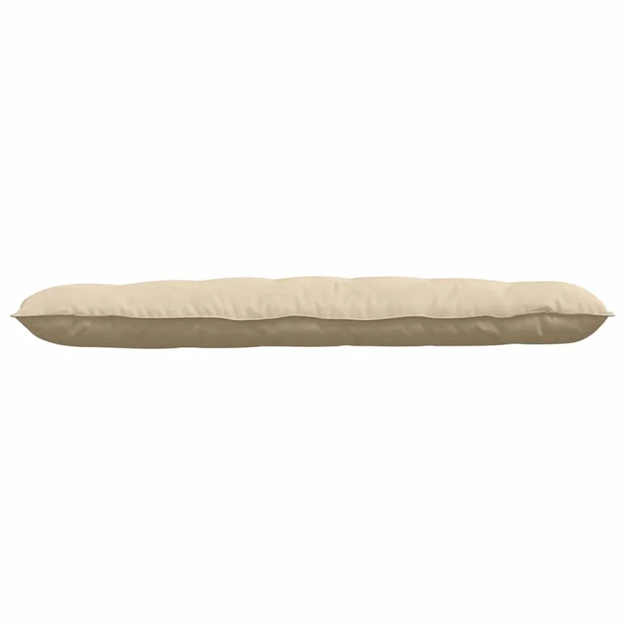 Coussin de Dos Crème 160 x 50 cm Tissu en microfibre - 5