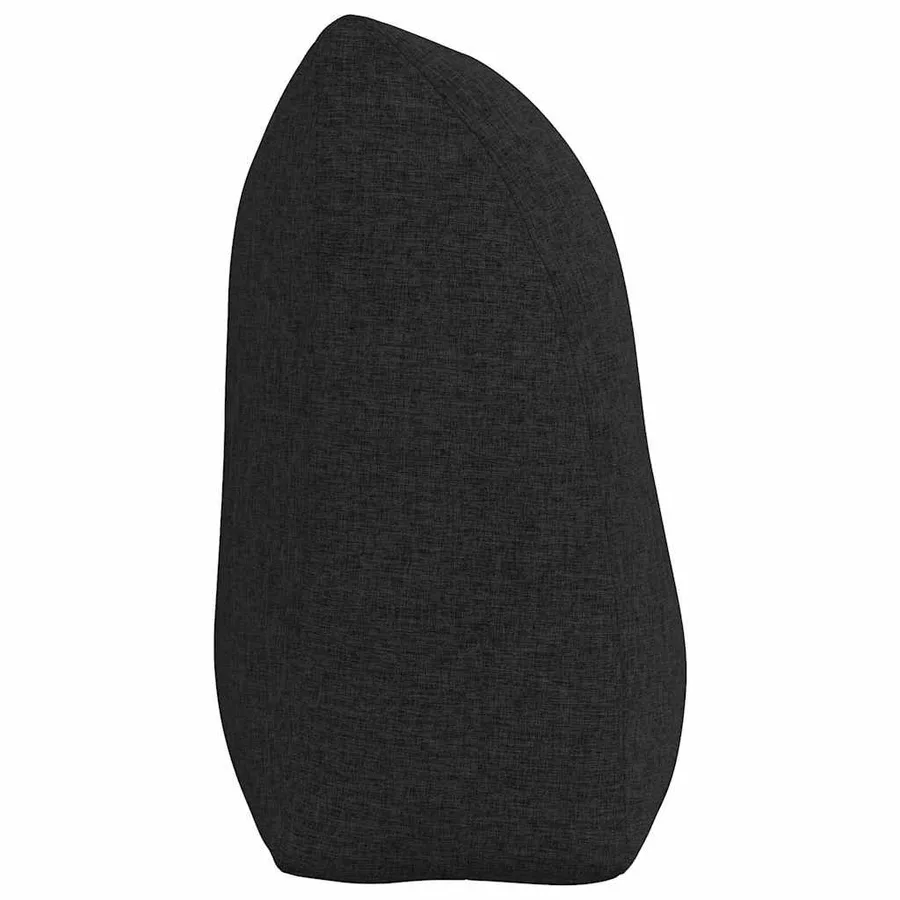 Coussin de Dos Noir 100 x 24 x 50 cm tissu - 7