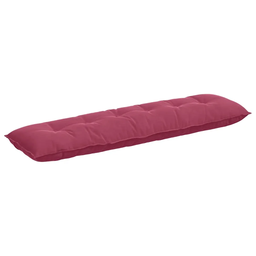 Coussin de Dos Bordeaux 180 x 50 cm Tissu en velours côtelé - 2
