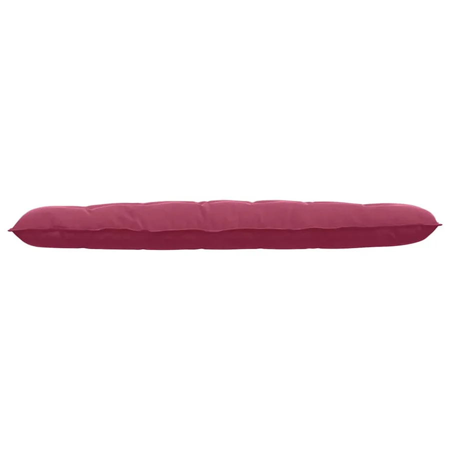 Coussin de Dos Bordeaux 180 x 50 cm Tissu en velours côtelé - 5