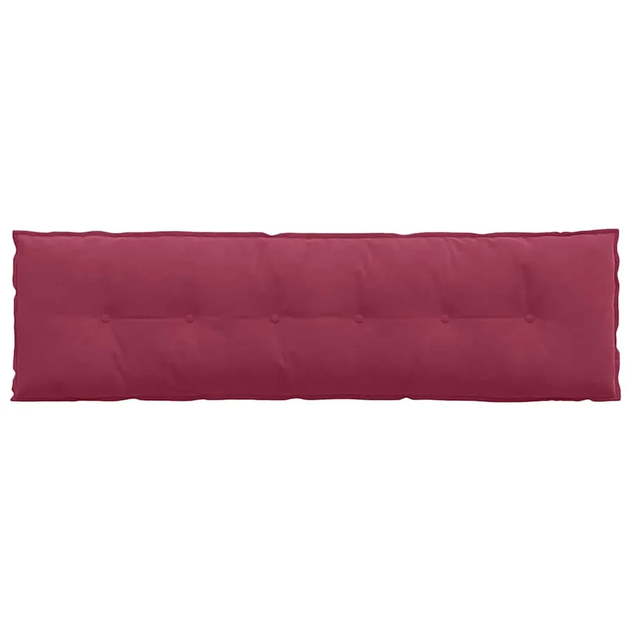 Coussin de Dos Bordeaux 180 x 50 cm Tissu en velours côtelé - 6