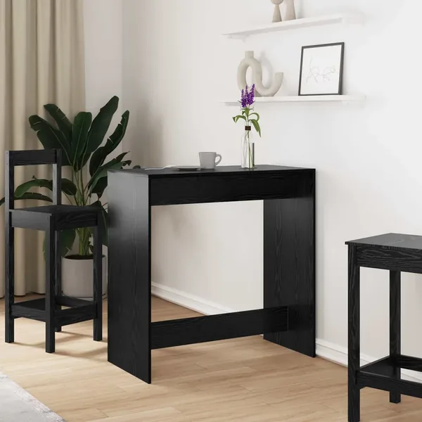 Table de bar Chêne noir 102 x 50 x 103,5 cm Bois d'ingénierie