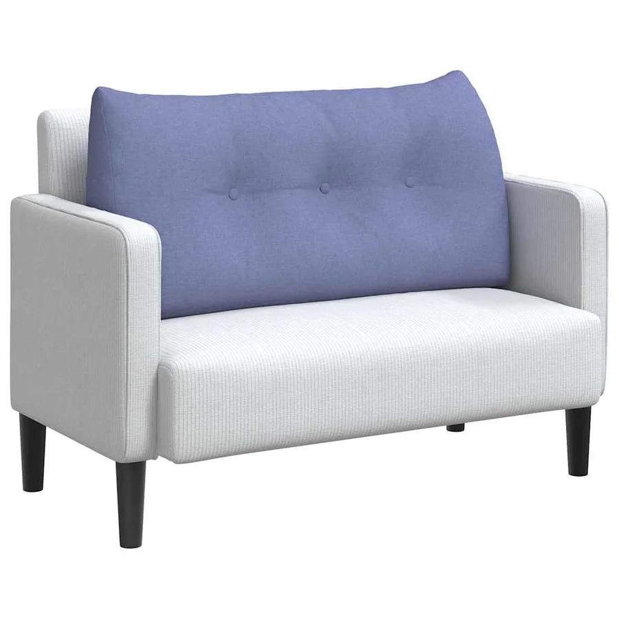 Coussin de Dos Bleu denim 100 x 24 x 50 cm tissu - 3