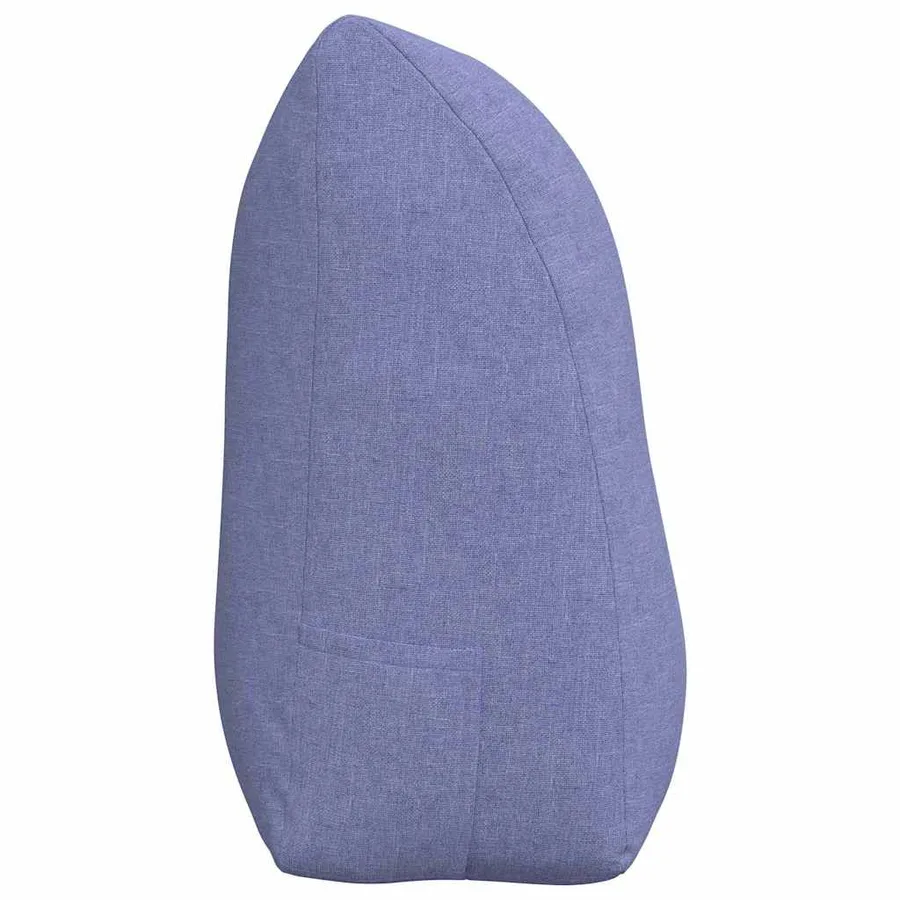 Coussin de Dos Bleu denim 100 x 24 x 50 cm tissu - 7