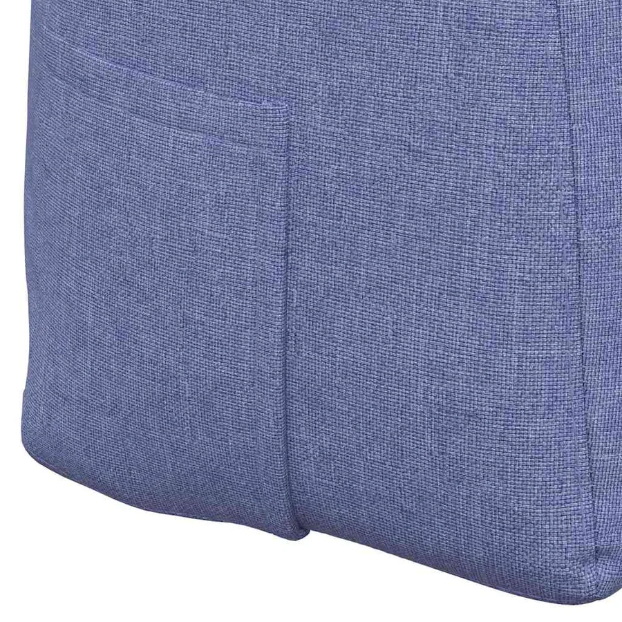 Coussin de Dos Bleu denim 100 x 24 x 50 cm tissu - 9