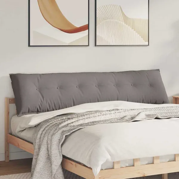 Coussin de Dos Taupe 200 x 19 x 50 cm tissu
