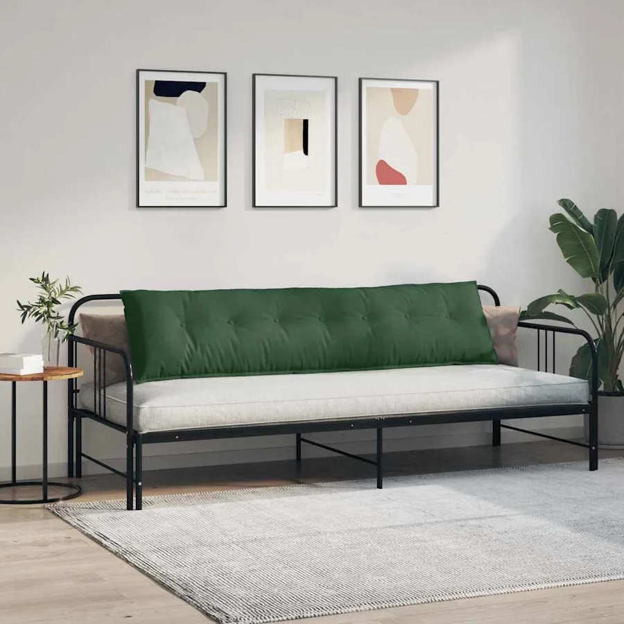 Coussin de Dos Vert Jungle 200 x 50 cm Tissu en velours côtelé - 4