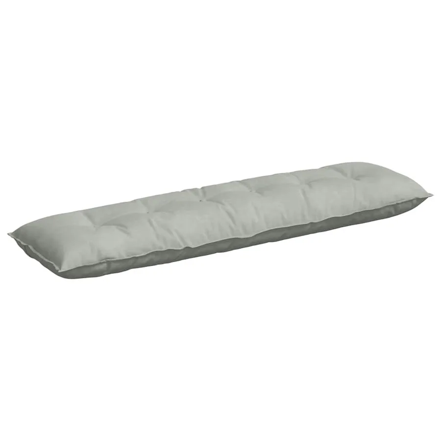 Coussin de Dos Gris clair 180 x 50 cm Tissu en velours côtelé - 2