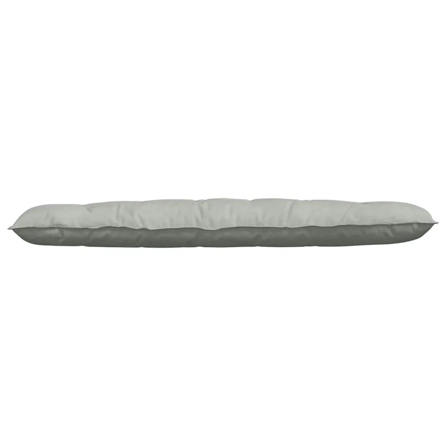 Coussin de Dos Gris clair 180 x 50 cm Tissu en velours côtelé - 5
