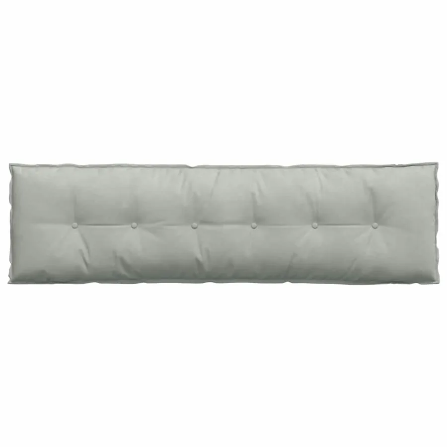Coussin de Dos Gris clair 180 x 50 cm Tissu en velours côtelé - 6
