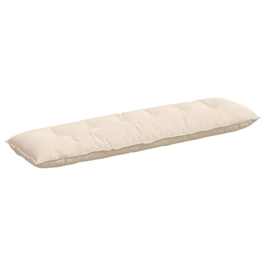 Coussin de Dos Beige 180 x 50 cm Tissu en microfibre - 2