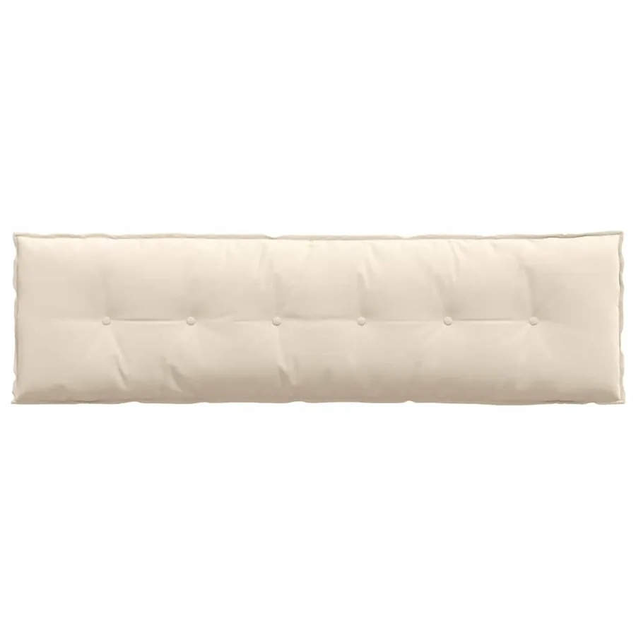 Coussin de Dos Beige 180 x 50 cm Tissu en microfibre - 6