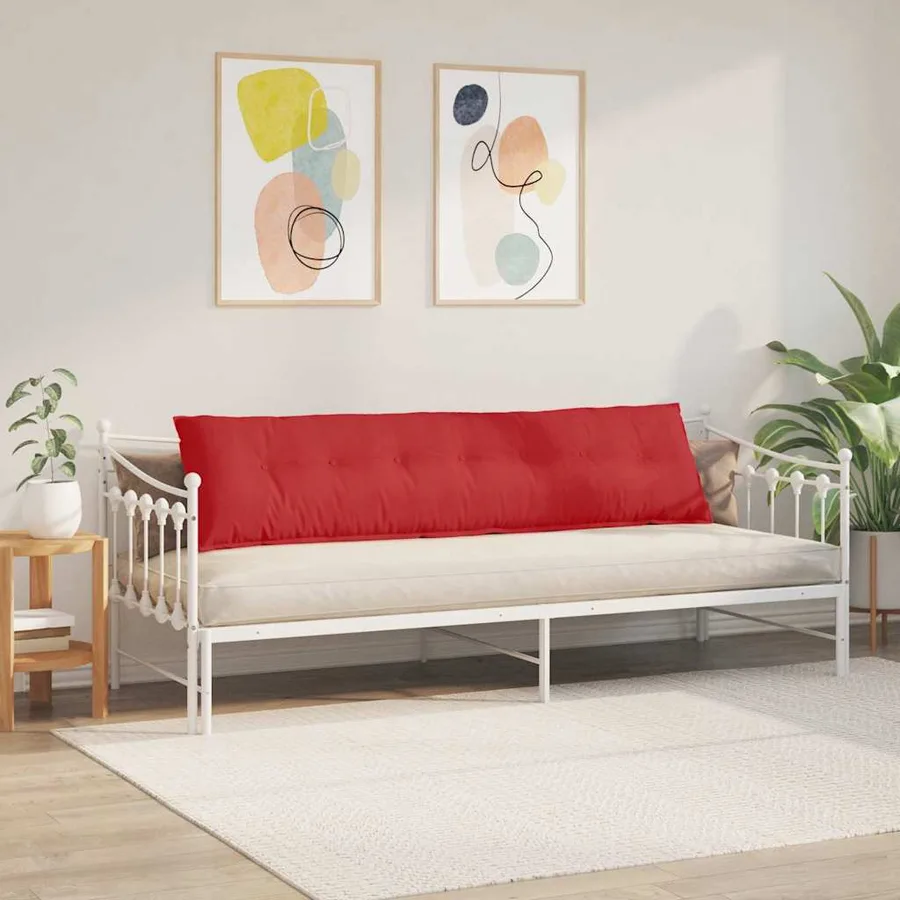 Coussin de Dos Rouge 200 x 19 x 50 cm tissu - 4