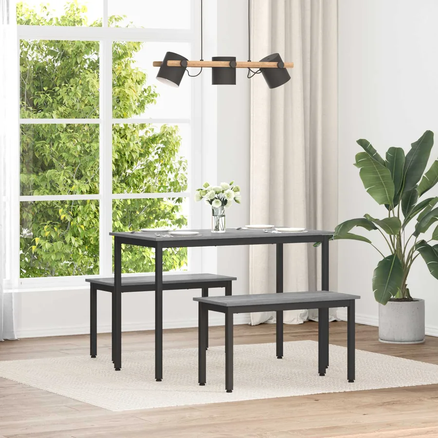 banc Gris Sonoma 80 x 35 x 45 cm Bois d'ingénierie