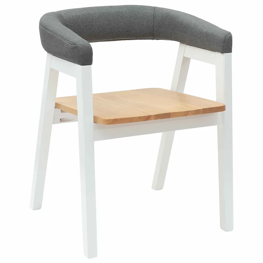 Chaises de salle à manger 2 pcs Blanc 54 x 57 x 73 cm - 4