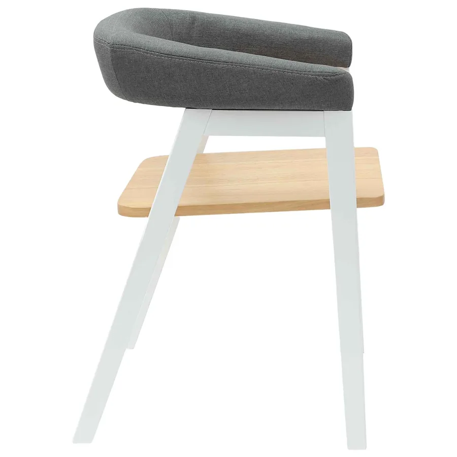 Chaises de salle à manger 2 pcs Blanc 54 x 57 x 73 cm - 6