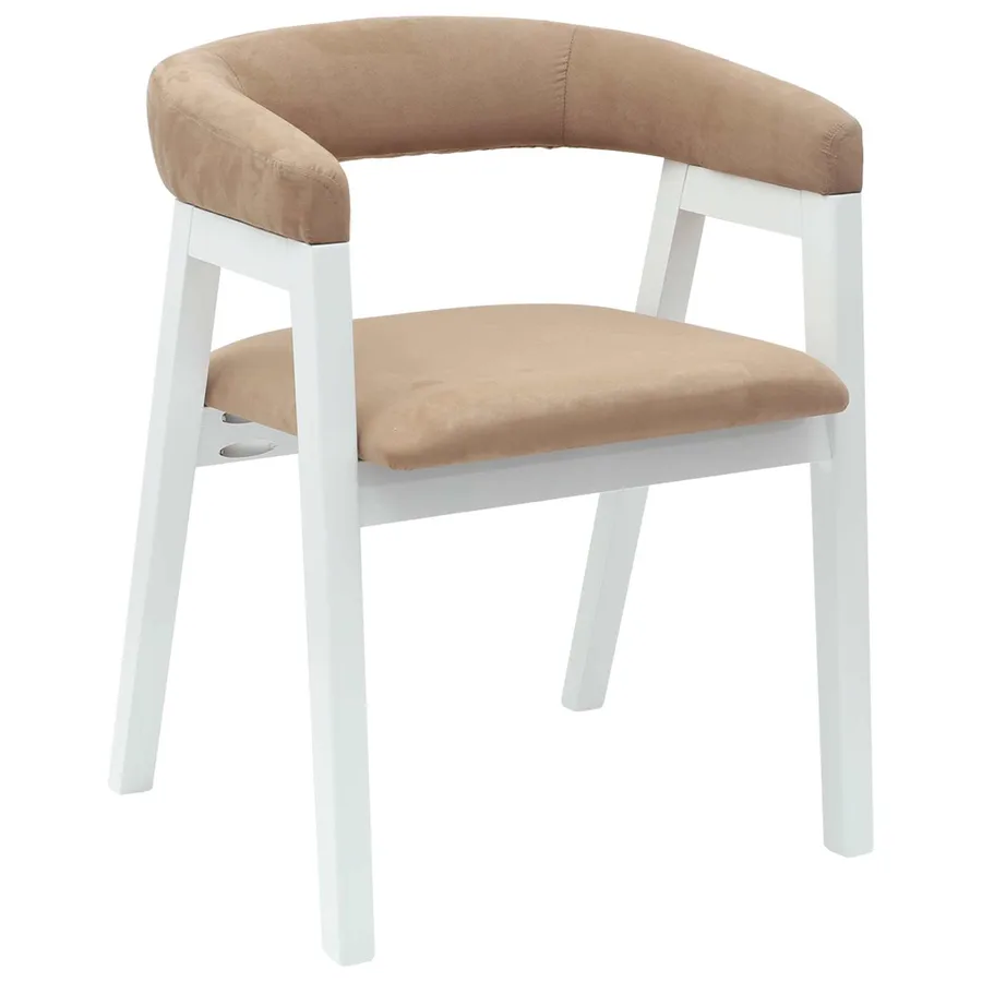 Chaises de salle à manger 2 pcs Blanc 54 x 57 x 73 cm - 4
