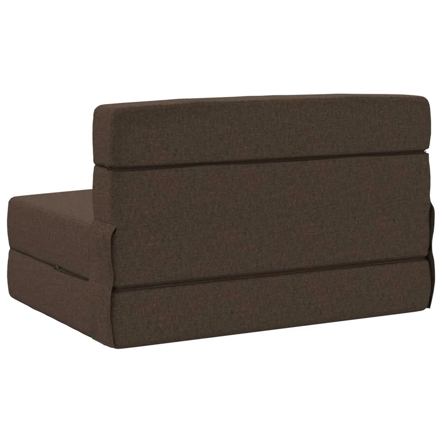 Canapé-lit pliable Taupe 70 x 72 x 60 cm Tissu - 5