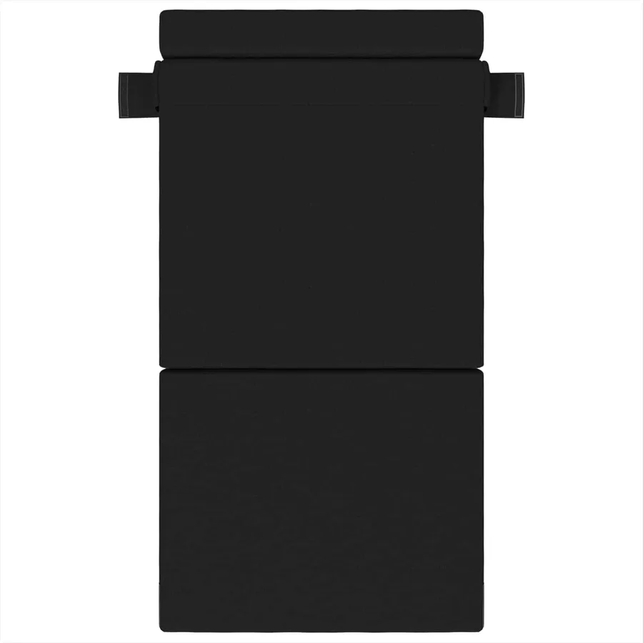 Canapé-lit pliable Noir 70 x 72 x 60 cm Tissu - 3