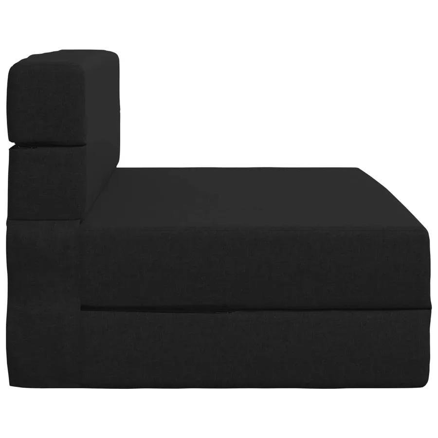 Canapé-lit pliable Noir 70 x 72 x 60 cm Tissu - 4