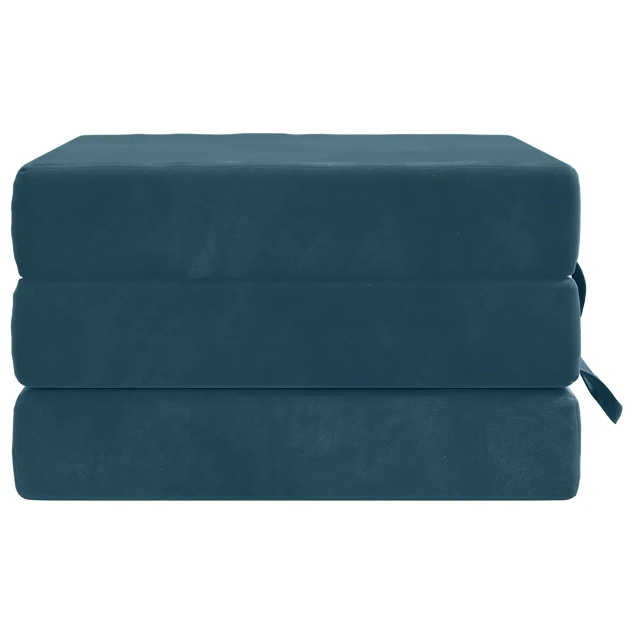 Canapé-lit pliable 75 x 63 x 45 cm Bleu - 4