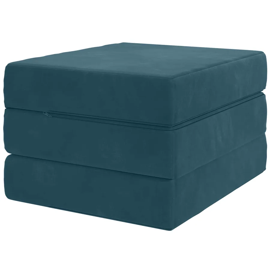 Canapé-lit pliable 75 x 63 x 45 cm Bleu - 5