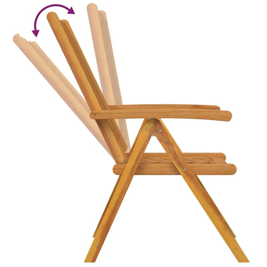 Ensemble de salle à manger pour jardin 3 pc Marron - 11