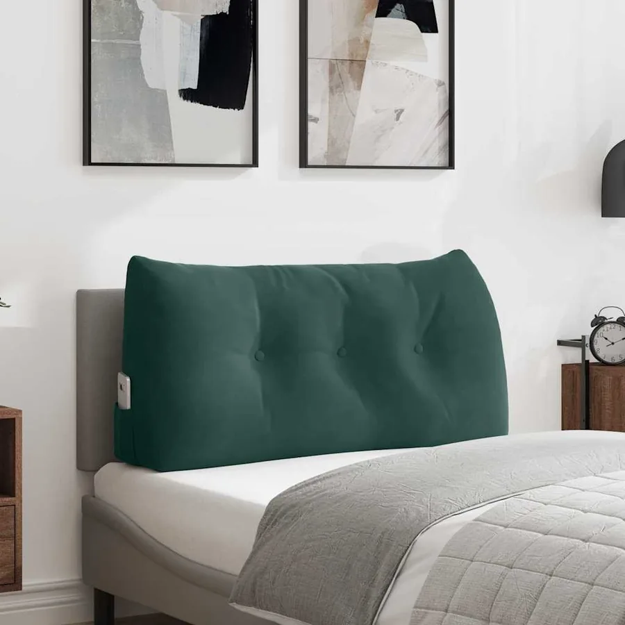 Coussin de Dos Vert foncé 100 x 24 x 50 cm Velours