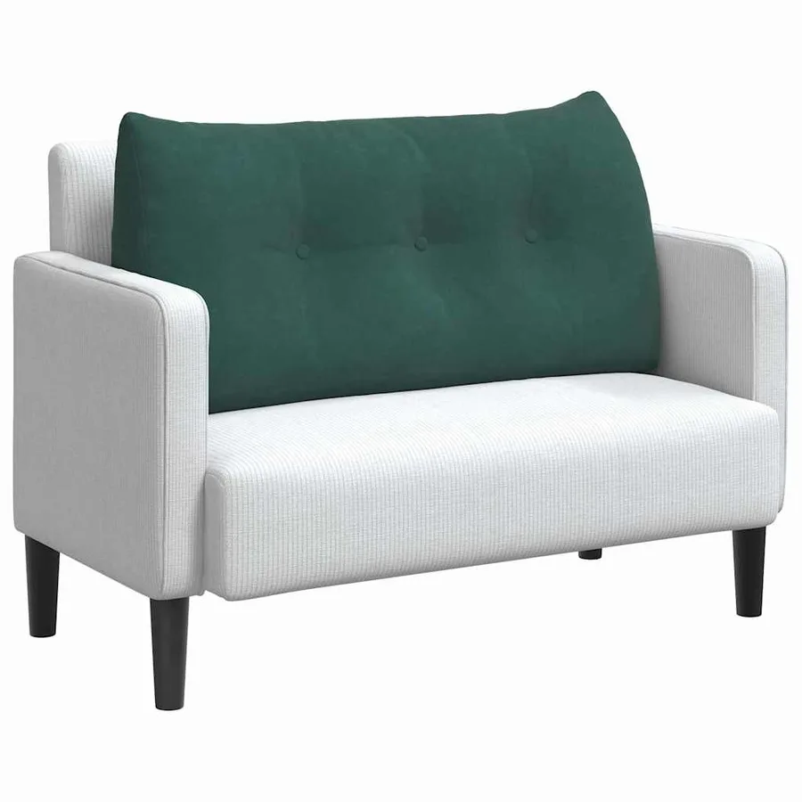 Coussin de Dos Vert foncé 100 x 24 x 50 cm Velours - 3