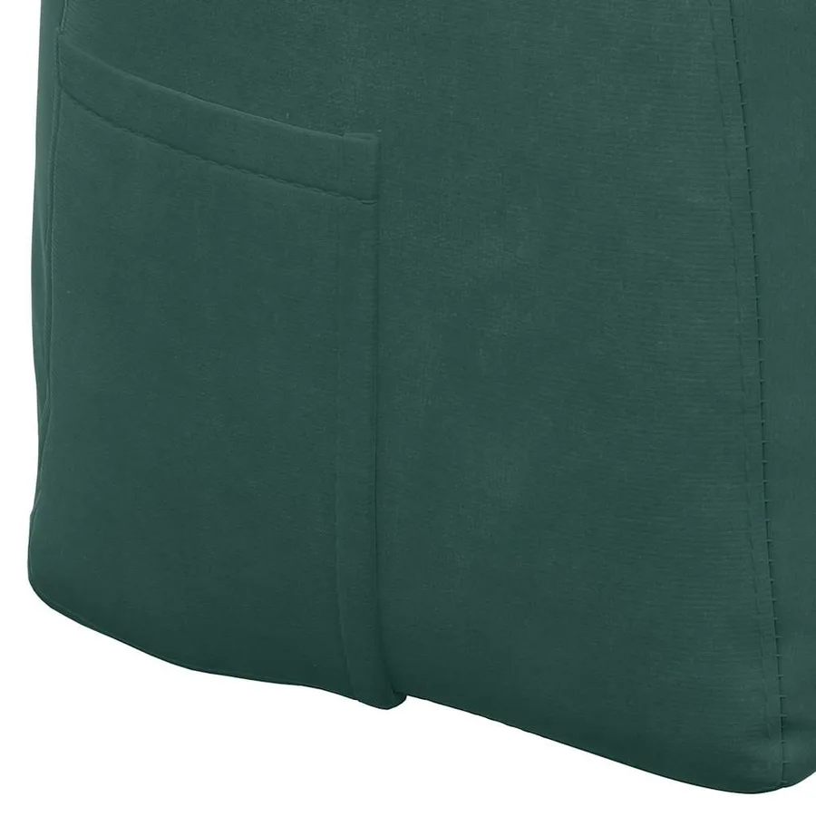Coussin de Dos Vert foncé 100 x 24 x 50 cm Velours - 9