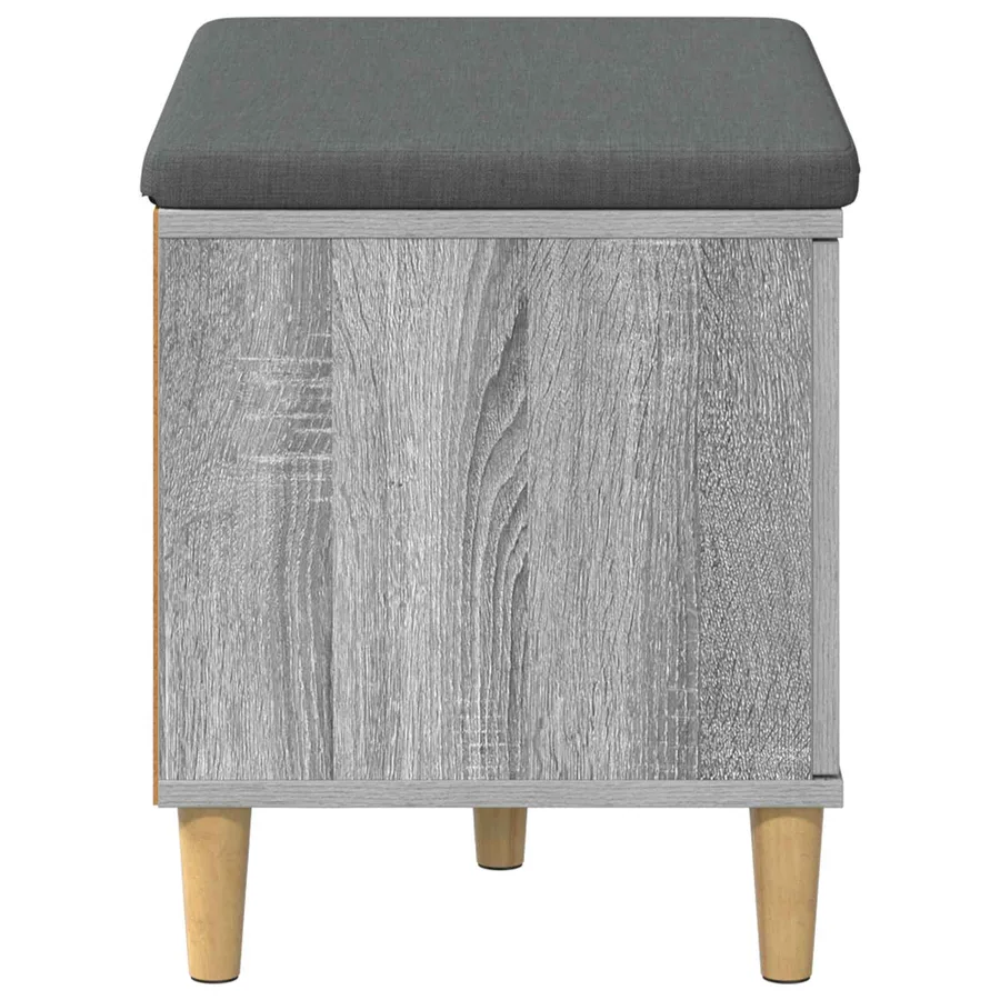 Banc d'entrée avec coussin Gris Sonoma 60 x 38 x 46 cm - 7
