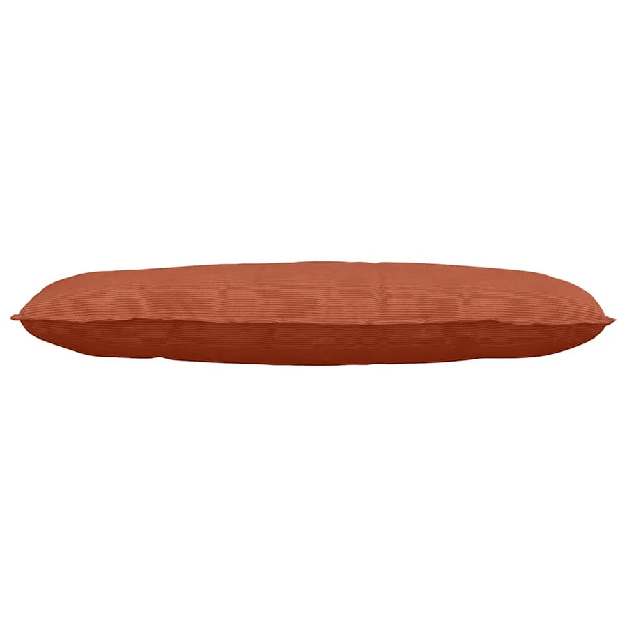 Coussin de Dos Rouge orange 120 x 50 cm Tissu en velours côtelé - 5