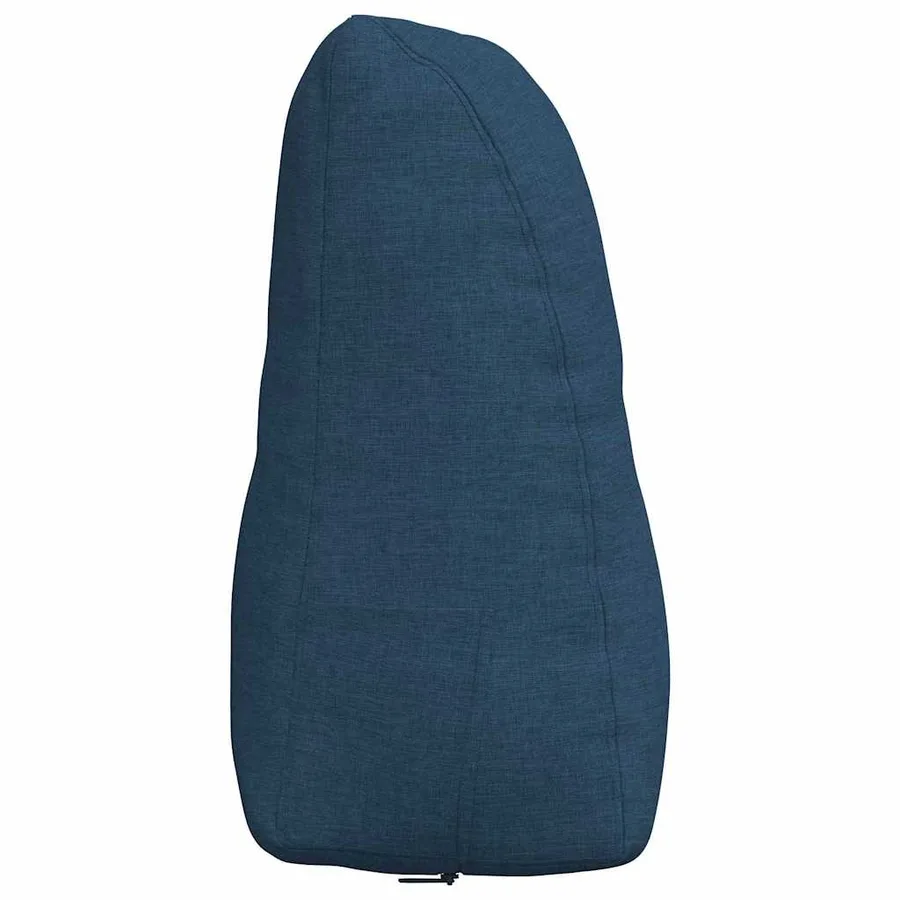 Coussin de Dos Bleu 80 x 24 x 50 cm tissu - 7