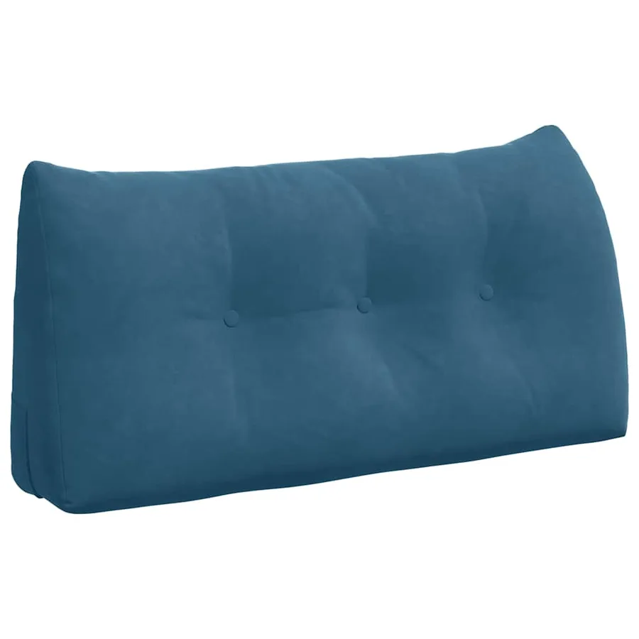 Coussin de Dos Bleu 100 x 24 x 50 cm Velours - 2