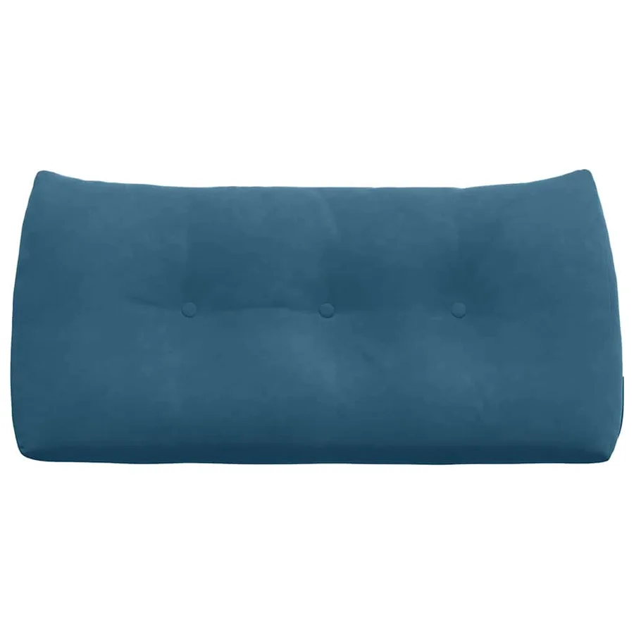 Coussin de Dos Bleu 100 x 24 x 50 cm Velours - 6