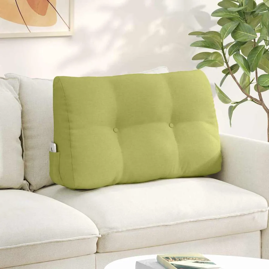 Coussin de Dos Vert clair 80 x 24 x 50 cm tissu