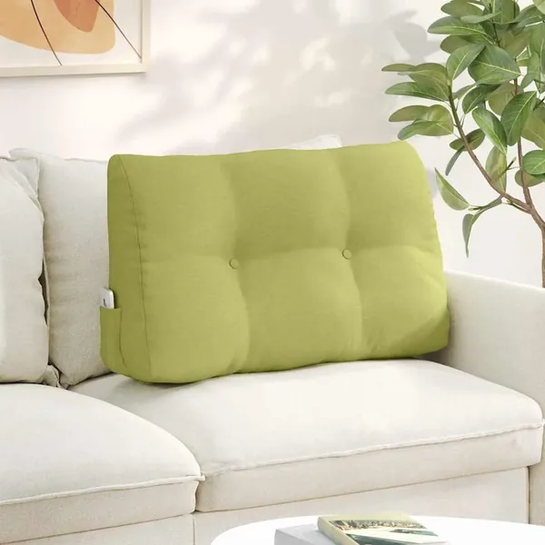 Coussin de Dos Vert clair 80 x 24 x 50 cm tissu