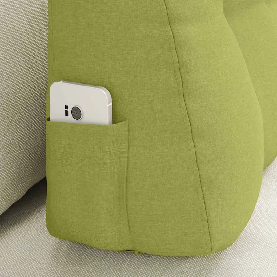 Coussin de Dos Vert clair 80 x 24 x 50 cm tissu - 5